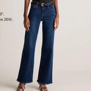 Quince Bella Stretch Wide Leg Jeans 30 NWT